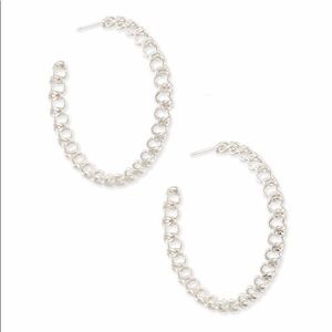 NWT Silver Kendra Scott Fallyn Hoops